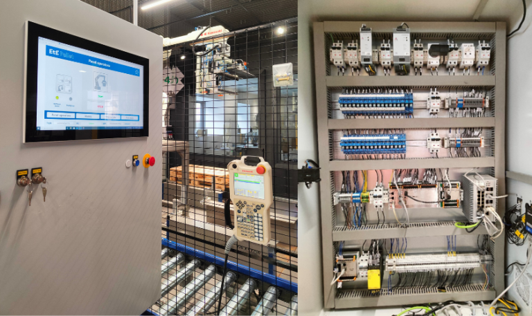 Electrical cabinet for a robotic station, source: ASTOR