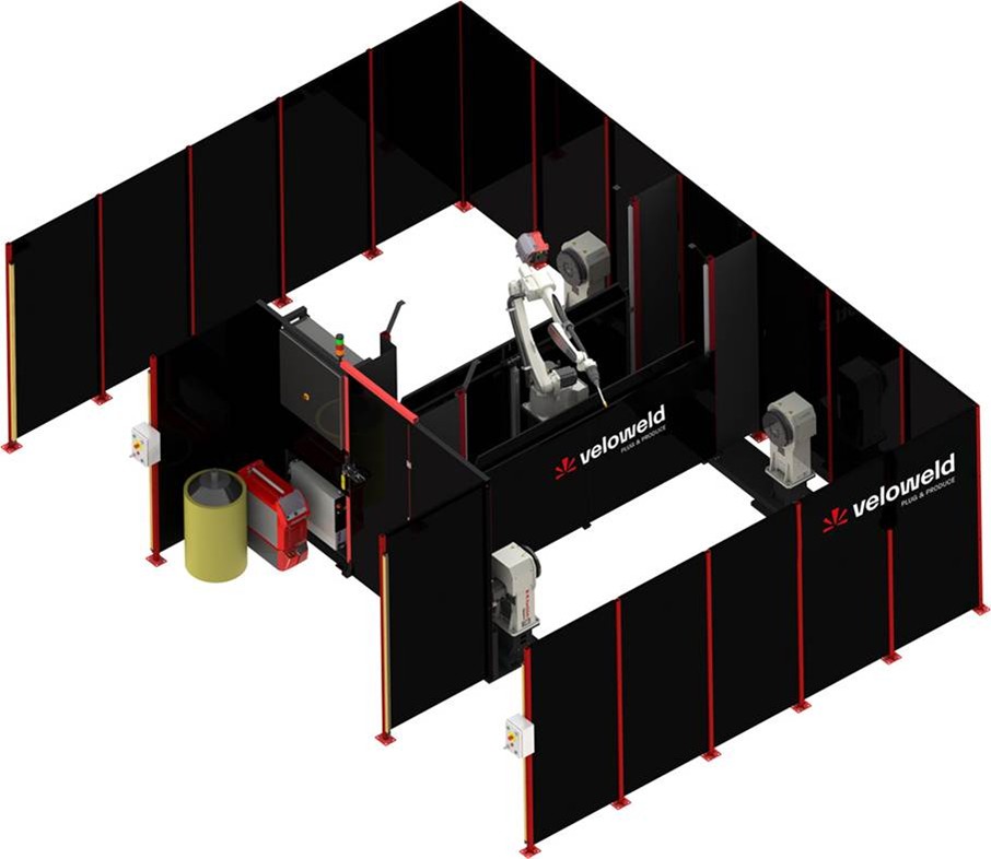 Visualization of the VELOWELD welding cell. Source: ASTOR