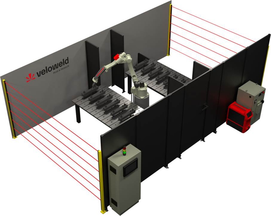 Visualization of the VELOWELD welding cell. Source: ASTOR