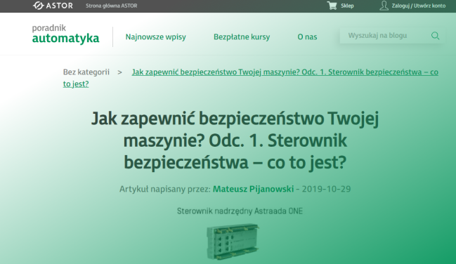 Link do artkułu nt sterowników bezpieczenstwa