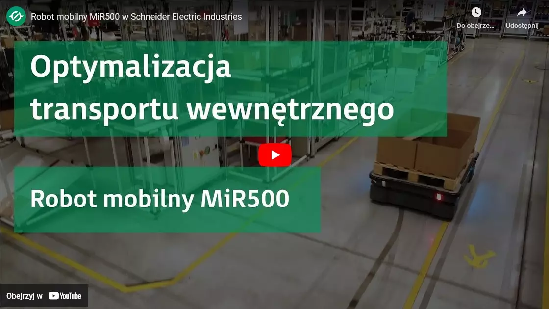 miniatura z linkiem do filmu Robot Mobilny MiR500 w Schneider