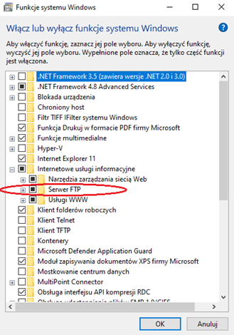 Funkcje systemu Windows