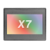 X7; 7" kolor dotykowy; 256 kB pamięci; RS232; RS485; CAN; mini USB; MicroSD; 12 DI (24VDC); 6 DO (Realy); 2 PWM (65 kH 0