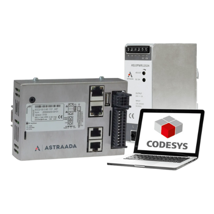 Zestaw szkoleniowy Astraada One Compact Slim - Sterownik ECC2100 + Zasilacz 24 VDC + Targety + e-Szkolenie