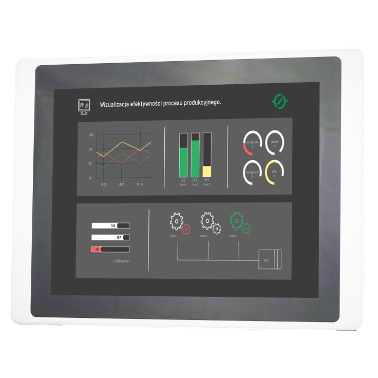 Dotykowy panel operatorski Astraada HMI, matryca TFT 15” (1024x768, 65k), RS232, RS422/485, 3x RS485, USB Client/Host, Ethernet, 9m gwarancji