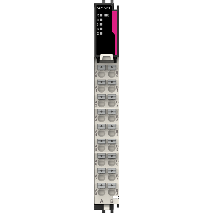 Astraada A-Series IO - Moduł wejść analogowych 4AI (±5V,±10V,+5V,+10V/0–20mA, 4–20mA, ±20mA; 16Bit)