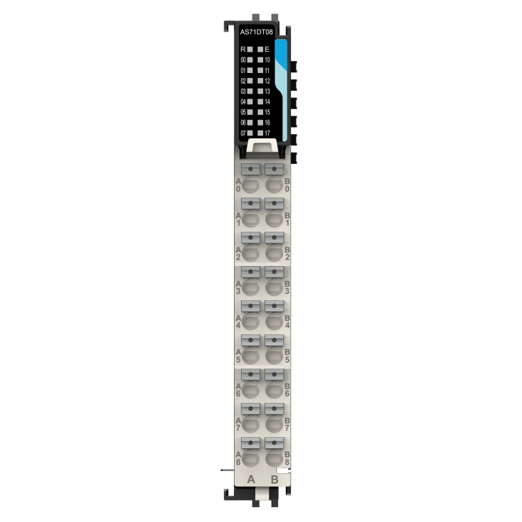 Astraada A-Series IO - Moduł wejść/wyjść dyskretnych (PNP); 8DI, 8DO