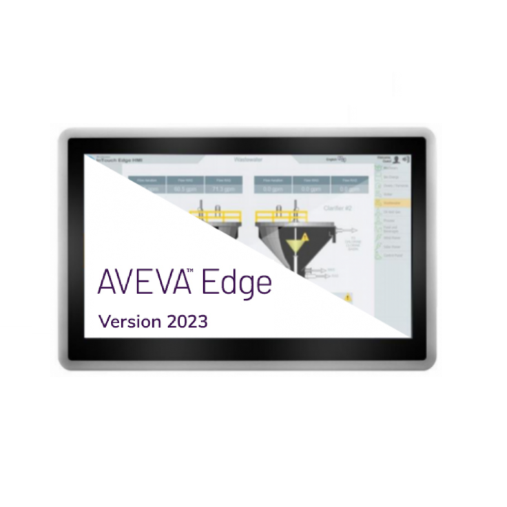 Zestaw IPC + SCADA: przemysłowy komputer panelowy 21,5” Astraada PC Standard z licencją AVEVA Edge 2023 Embedded HMI Runtime 1500 zmiennych