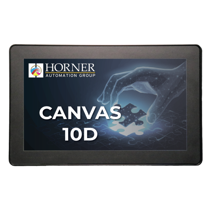 Canvas 10D; 10,1" kolor; 2 MB pamięci; RS232; RS485; RS232/485; 2x Ethernet; 2x USB; MicroSD; 2x CAN