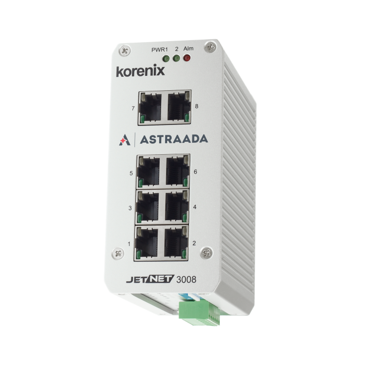 Switch niezarządzalny przemysłowy, Ethernet - 8-portowy (100/1000 Base-TX)