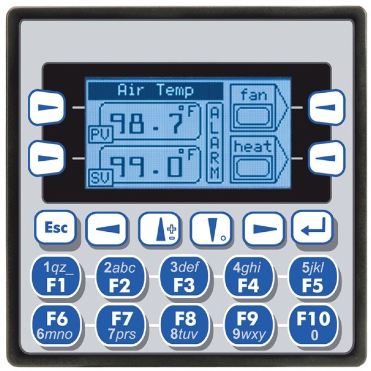 Wyprzedaż - Sterownik PLC z HMI XLe - 2.25", 12 DI (12/24VDC), 12 DO (24VDC), 6 AI (0-10V, 0-20mA, TC, RTD), 4 AO (0-10V, 0-20mA); zasilanie 9-30VDC