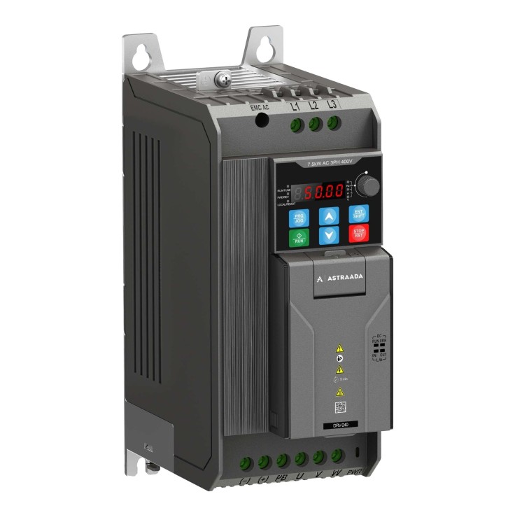 Falownik 7.5 kW trójfazowy wektorowy, filtr kategorii C3, STO, panel LED