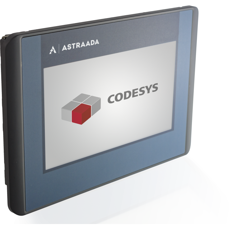 Dotykowy terminal operatorski Astraada One, matryca TFT 4,3” (430x272), 800 MHz, 512 MB Flash, 512MB RAM, 1x USB, 1x ETH (do Astraada One PLC) (222001800)