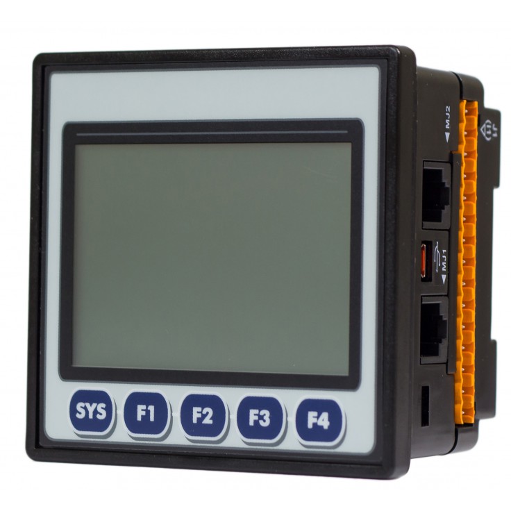 Sterownik PLC z HMI EXLt - 3.5",  Ethernet; 12 DI (24V; 4 HSC); 6 DO (przekaźnik 2A); 4 AI (0-10V; 0-20mA; 4-20mA)