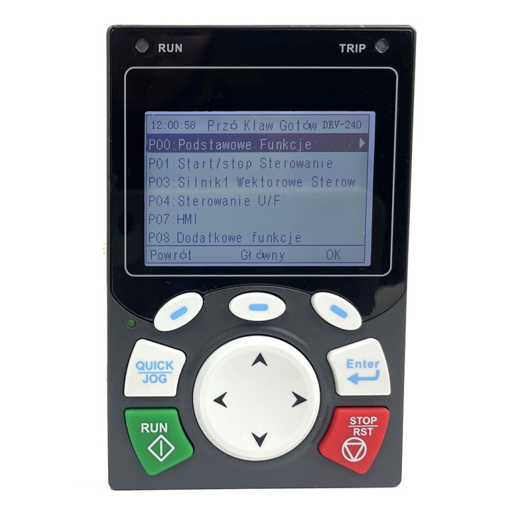 Panel z wyświetlaczem LCD dla falowników Astraada DRV-240