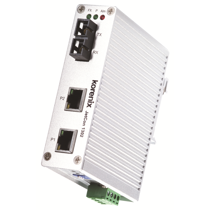 Konwerter Ethernet światłowodowy (2x RJ45, 1xSC) Multimode, Kompaktowy