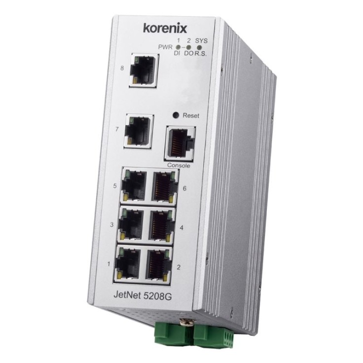 Wyprzedaż - Switch Ethernetowy 6xRJ45 (10/100/1000 Base-TX) + 2xRJ45/SC (100/1000 Base-X) , zarządzalny (SNMP, WEB), RapidSuperRing
