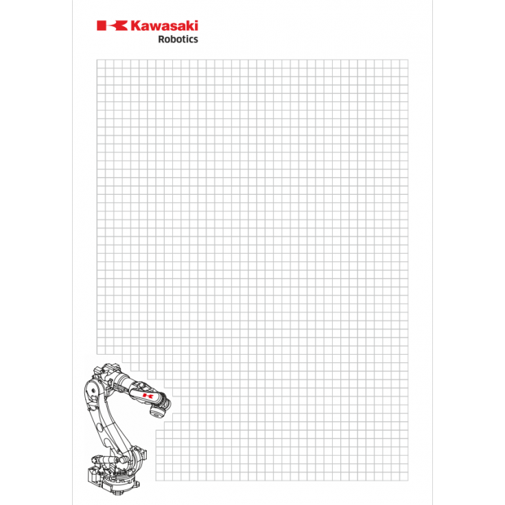 Notes A5 z robotem Kawasaki Robotics BX100
