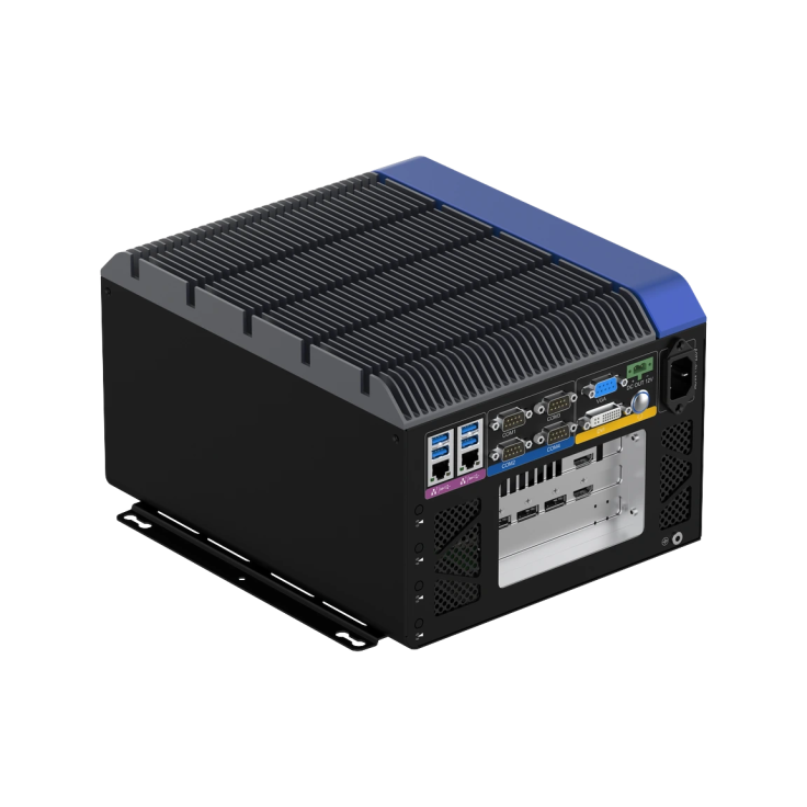 Komputer przemysłowy AS56AIPC-3L typu Tower/Wallmount, procesor Intel® Core™ 12-14. generacji, do 64 GB RAM, slot PCIe x16 pod kartę GPU/AI do 300 mm