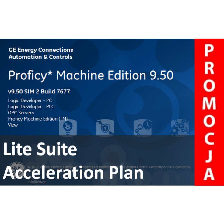 Licencja Proficy Machine Edition Lite Suite wer. 9.5 z pakietem Acceleration Plan. Promocja na jednorazowy zakup oprogramowania.