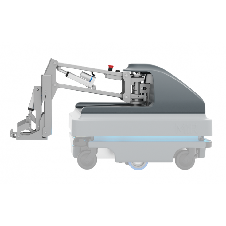 MiRHook 200 - moduł rozszerzający możliwości transportowe o holowanie wózków o wadze do 500 kg