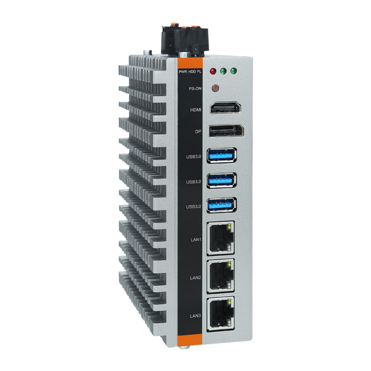 Komputer przemysłowy typu box, mini PC, procesor Intel Celeron J6412, bez RAM, bez SSD, bez systemu operacyjnego
