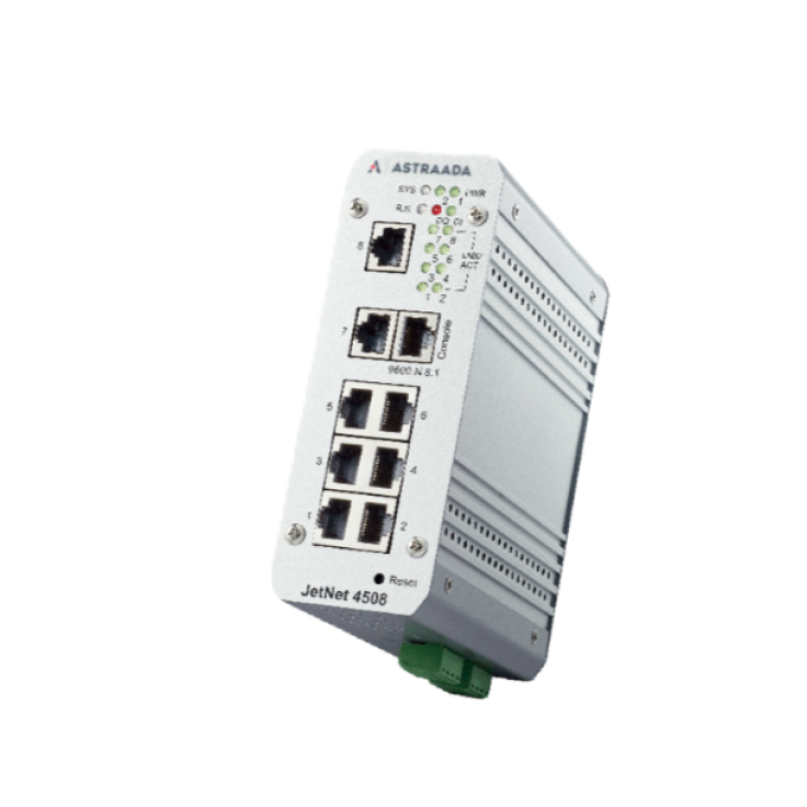 Switch zarządzalny przemysłowy, Ethernet - 8-portowy (SNMP, SuperRing)