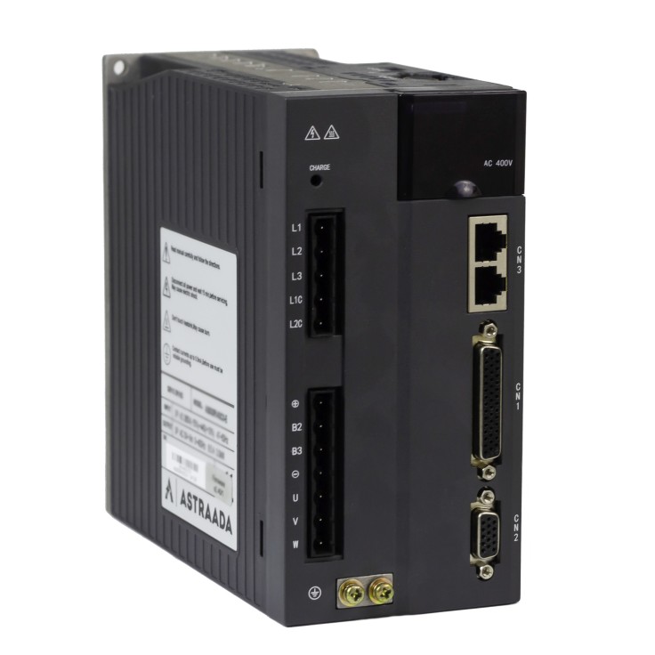 Serwowzmacniacz o mocy 4.4 kW, zasilanie 3x400V, sterowanie: Modbus RTU, wejście impul., analog., zew. enkoder, 24 miesięcy gwarancji. 