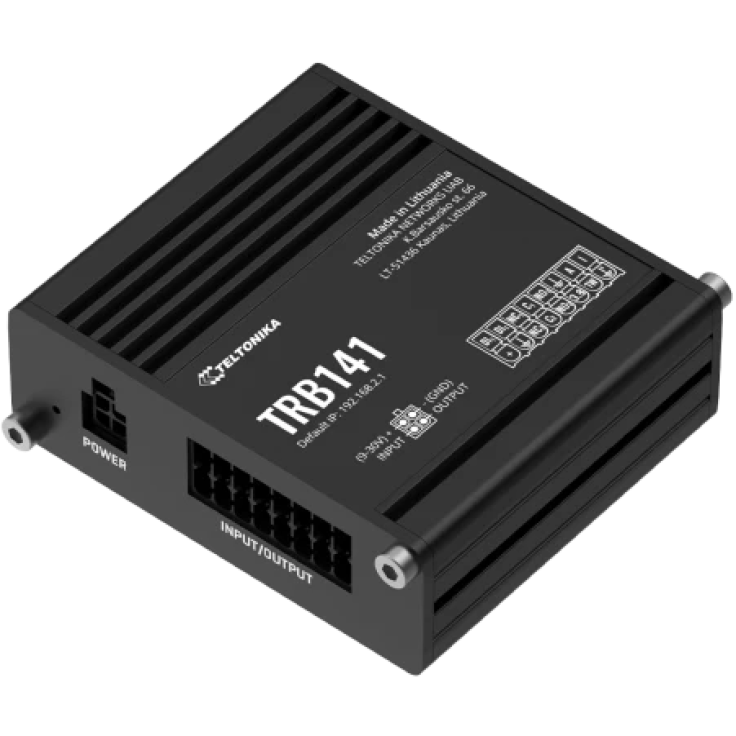 TRB141 - Gateway komórkowy 4G (LTE); Moduł I/O 128MB RAM; SMS; IPSec; openVPN; możliwy montaż na szynie DIN