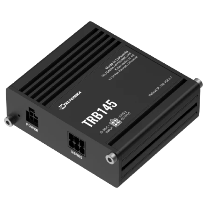TRB145 - Gateway komórkowy 4G (LTE); Modbus RTU RS485; openVPN; SMS; możliwy montaż na szynie DIN (GSM) 