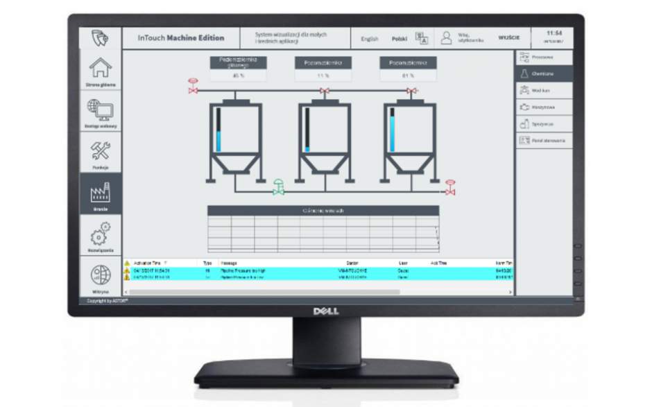 Wonderware InTouch Edge HMI 2017 Studio IDE - licencja deweloperska na 1000 zmiennych na kluczu USB 2