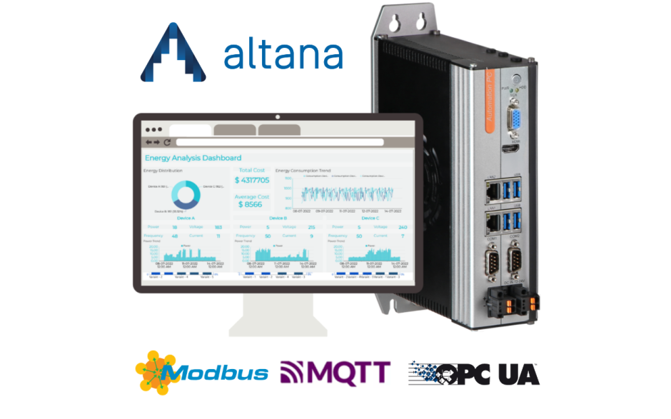 Przemysłowa baza danych Altana Datalogger – Intel Core i5; 16 GB RAM, 256 GB SSD; Obsługa do 256 zmiennych; Dostęp webowy; Archiwizacja danych w oparciu o czas; MQTT; Modbus TCP; OPC-UA;
