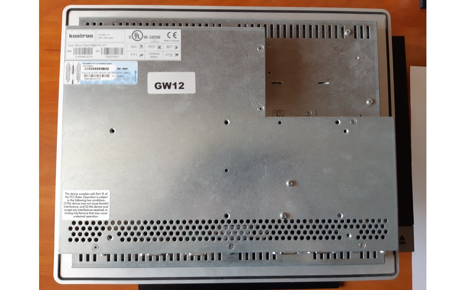 Astraada HMI Panel PC 12"  Intel Atom® N270 (1 rdzeń; 2 wątki ~1,6GHz); 800x600; Windows XP Professional 4