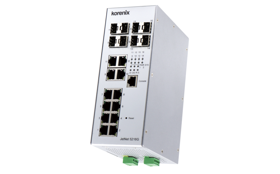 Switch Ethernetowy 8xRJ45 (10/100/1000 Base-TX) + 4x Gb Combo + 4G SFP, zarządzalny (SNMP, WEB), RapidSuperRing