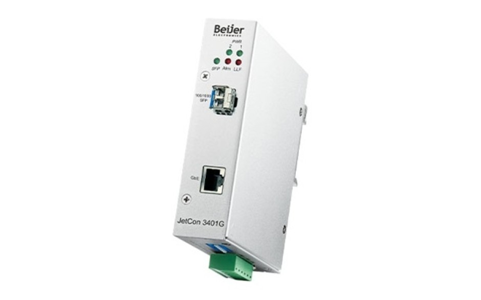 Konwerter światłowodowy Ethernet 1x 10-100-1000TX - RJ45, 1xGigabit - SFP, Kompaktowy