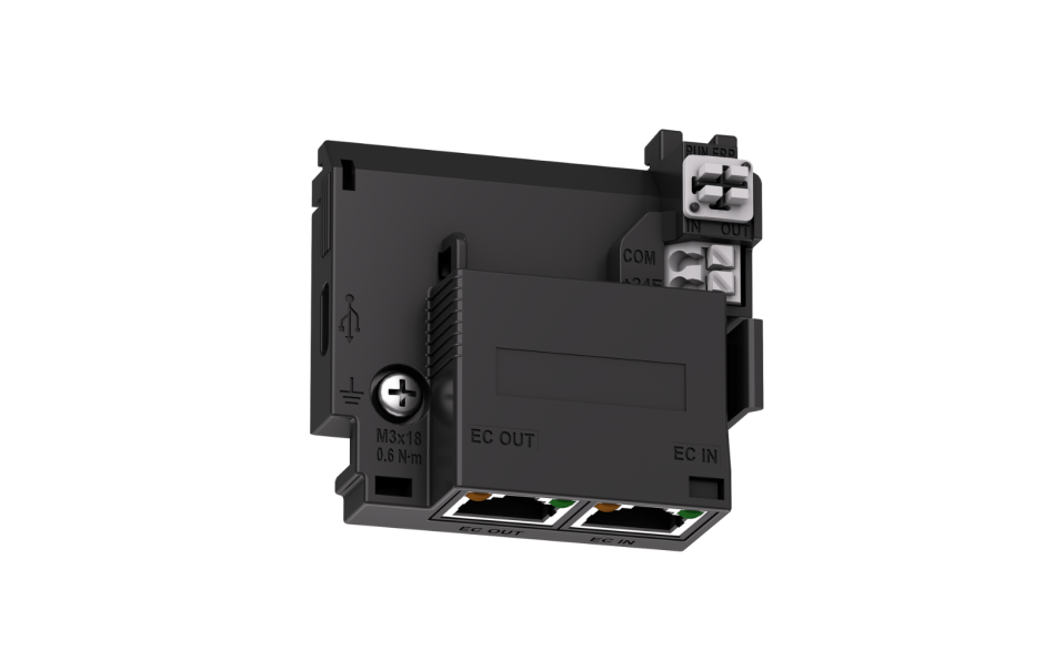 Moduł komunikacyjny 7w1: Profinet, EtherCAT, EoE, EtherNet/IP, Modbus TCP, Ethernet UDP, Profinet+Ethernet UDP do serii DRV-240