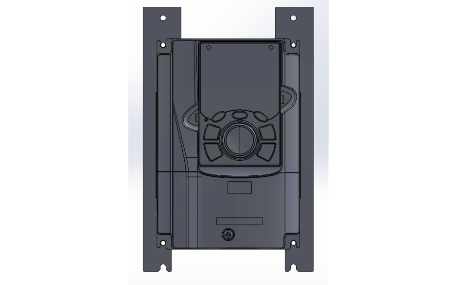 System montażu na szynie DIN do falowników DRV-240 o mocy 0,2-4 kW 1