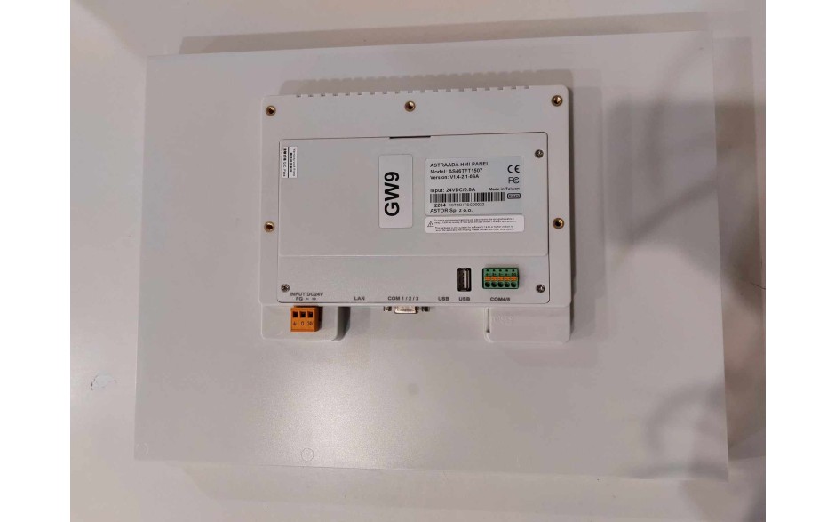 Dotykowy panel operatorski Astraada HMI, matryca TFT 15” (1024x768, 65k), RS232, RS422/485, 3x RS485, USB Client/Host, Ethernet, 9m gwarancji 13