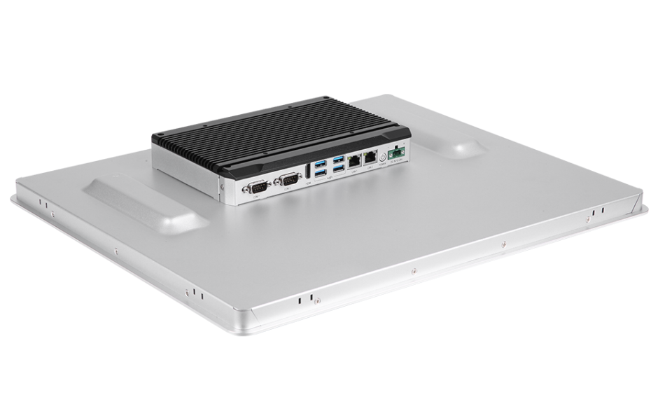 Przemysłowy komputer panelowy 19”, dotykowy pojemnościowy, 1280*1024, wersja STANDARD, Intel Celeron J1900, 8GB RAM, mSATA SSD 256 GB, WIN10-IOT 2021 LTSC  , 2x RS232, 4x USB, 2x Gigabit Ethernet, zasilanie 12-24 VDC z zasilaczem 3