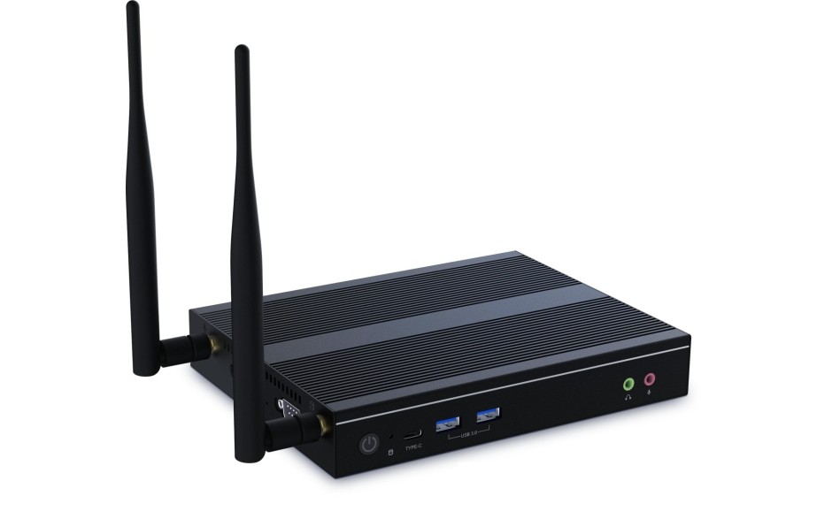 PROMOCJA - Komputer przemysłowy mini PC, 4 porty HDMI, procesor Intel i5-1235U, 16GB RAM, dysk SSD 512GB, WIN11 IOT