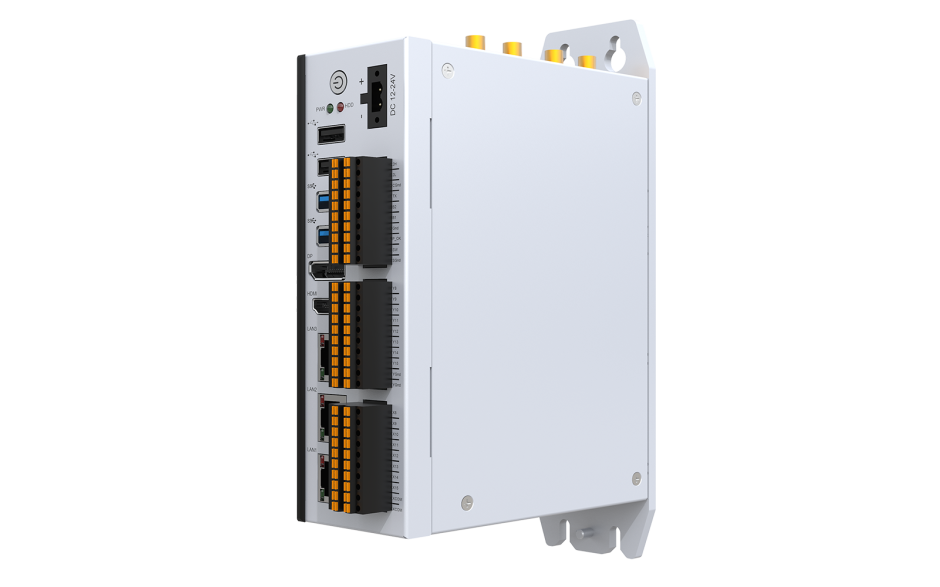 PROMOCJA - Komputer przemysłowy typu box, mini PC, procesor Intel Celeron J6412, 16GB RAM, dysk SSD 256 GB, 16DI, 16DO 3