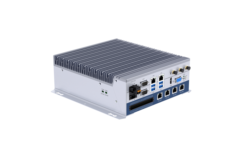 [AS56BOX-7135] Bezwentylatorowy komputer przemysłowy typu box do systemów wizyjnych,  8x DI, 8x DO, 4x PWM, 4x GbE PoE LAN, Procesor 11 generacji, do 32 GB RAM 2