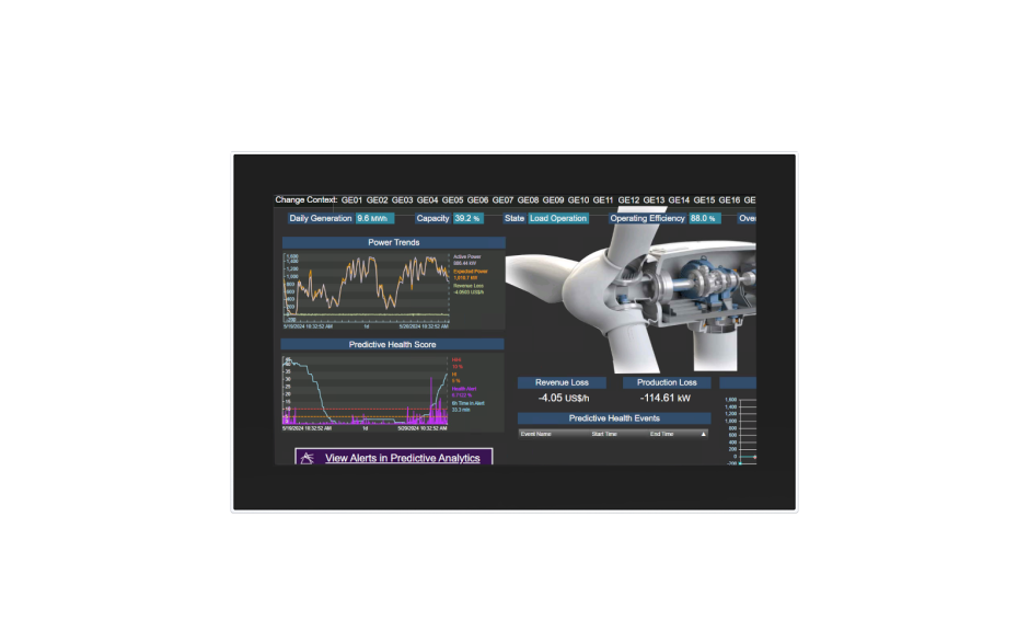 Przemysłowy monitor dotykowy LED, ekran pojemnościowy 15.6", 1920*1080, złącza: HDMI, VGA, 2 x USB, 1 x USB Touch, zasilanie 12-24 VDC, z zasilaczem w zestawie