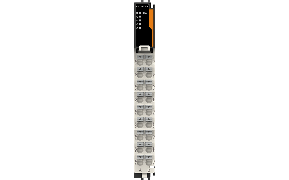 Astraada A-Series IO - Moduł wyjść analogowych prądowe/napięciowe 4AO (±5V,±10V,0-5V,1-5V,0-10V/0–20mA, 4–20mA; 16Bit)