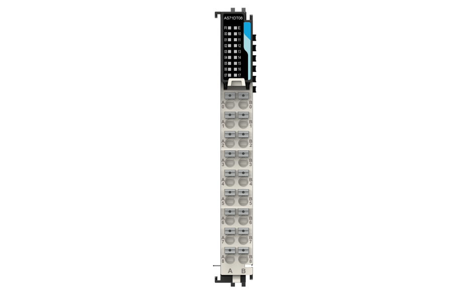 Astraada A-Series IO - Moduł wejść/wyjść dyskretnych (PNP); 8DI, 8DO
