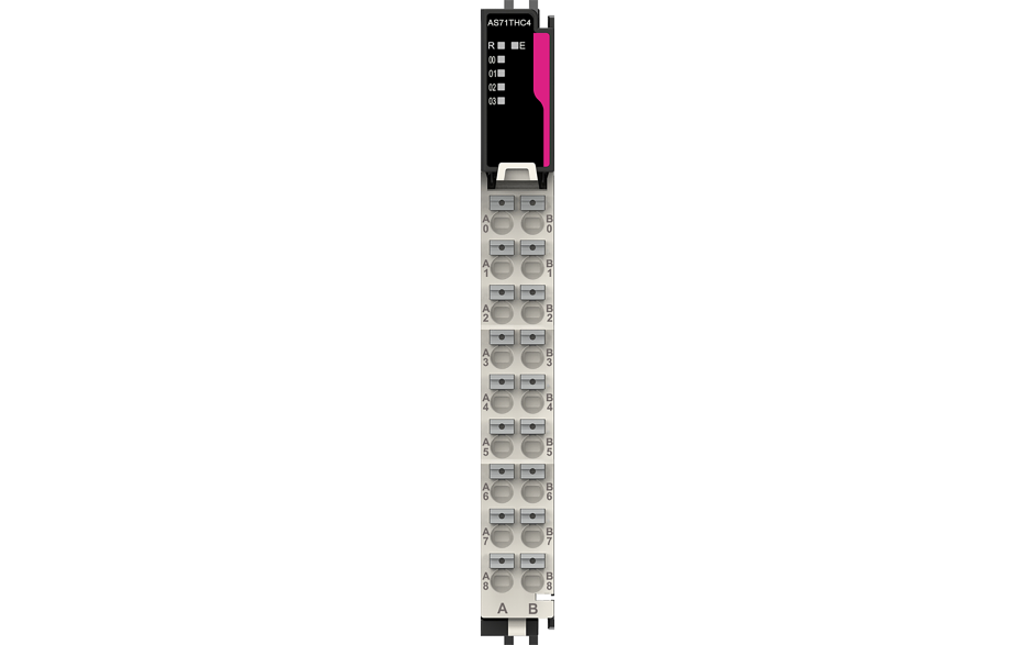 Astraada A-Series IO - Moduł wejść analogowych 4AI THC (Typ B, E, J, K, N, R, S, T; 24Bit)