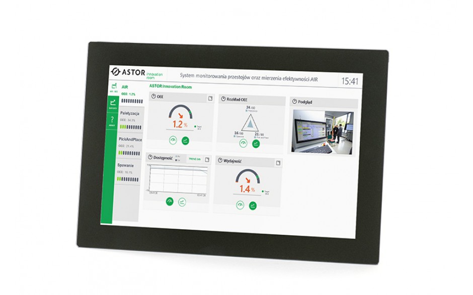 Sterownik PLC z terminalem HMI Astraada One Compact HMI DC2110W X CS - 10.1", 4DI, 4DO, 4AI (270011200)