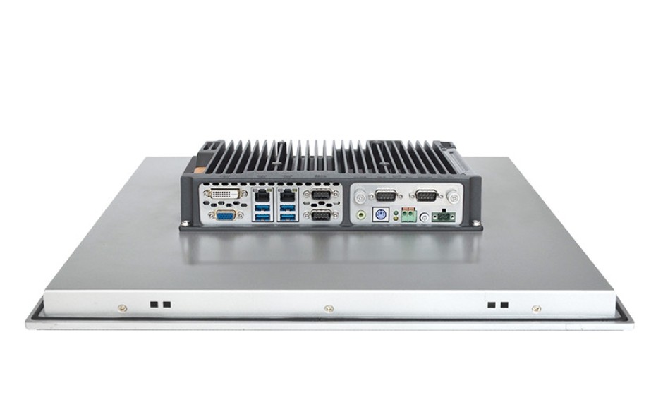 WYPRZEDAŻ - Przemysłowy komputer panelowy 17”, dotykowy rezystancyjny, 1280*1024, Intel i5-7200U, 8GB RAM, SATA SSD 256 GB, WIN10-PRO/64/ENG, 2x RS232/485, 4x USB 3.0, 2x Gigabit Ethernet, DVI-D+VGA, zasilanie 12-24VDC z zasilaczem 2