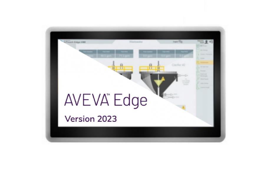 Zestaw IPC + SCADA: przemysłowy komputer panelowy 21,5” Astraada PC Standard z licencją AVEVA Edge 2023 Embedded HMI Runtime 1500 zmiennych