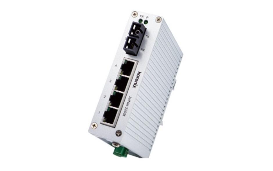 Switch niezarządzalny przemysłowy, Ethernet - 5-portowy (4 x 10/100 Base-TX + 1 złącze singlemode- 100 Base-X)